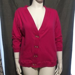 JP Collections Cardigan Sweater Size 18/20 Pink